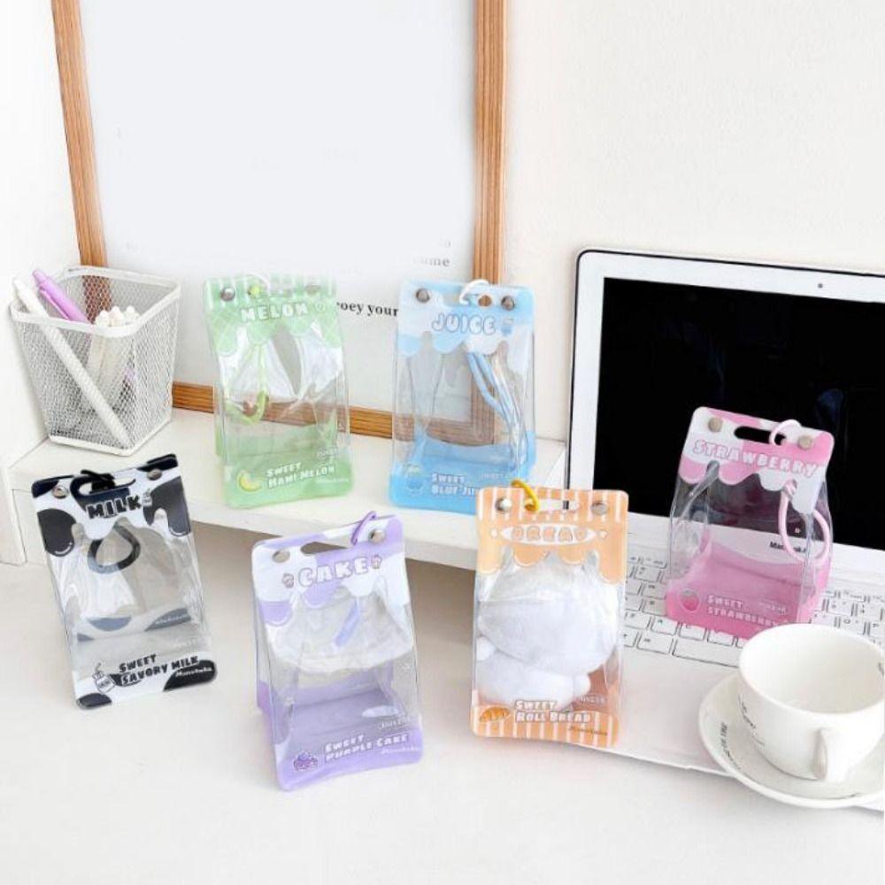 Dustproof MIni Plush Dolls Storage Pouch Transparent Dolls Outward Bag  for Outdoor Use
