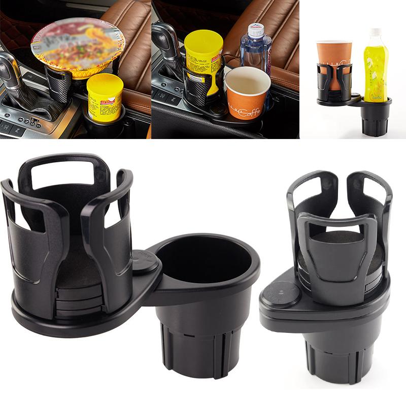 Suport multifuncțional 2 în 1 pentru pahar de mașină, adaptor expandor rotativ la 360 de grade, suport dublu multifuncțional pentru apă, mașină
