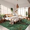 Vintage Persian Green Carpet for Living Room Bedroom Lounge Sofa Mat Large Area Decoration Home Rugs Retro Luxury Design