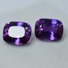 Natural Purple Tanzanite Loose Gemstone 19.20 Ct Cushion Shape Pair for Jewelry Making and Crafts