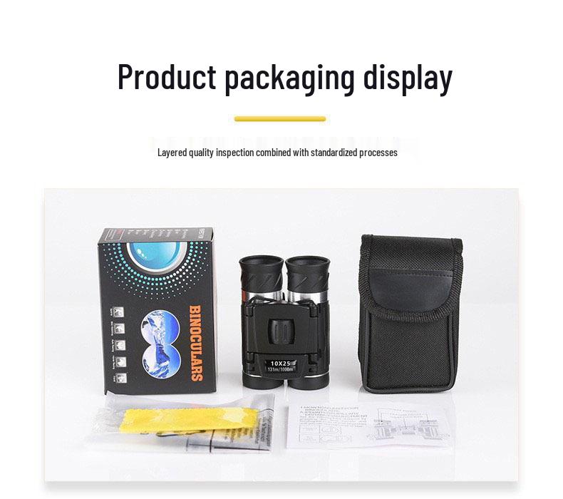 10x25 HD Binoculars & Smartphone Telescope for Concerts