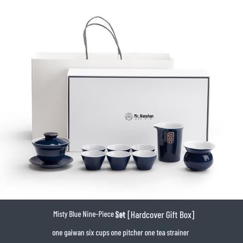 Nanshan Cobalt Blue Ceramic Kung Fu Tea Set