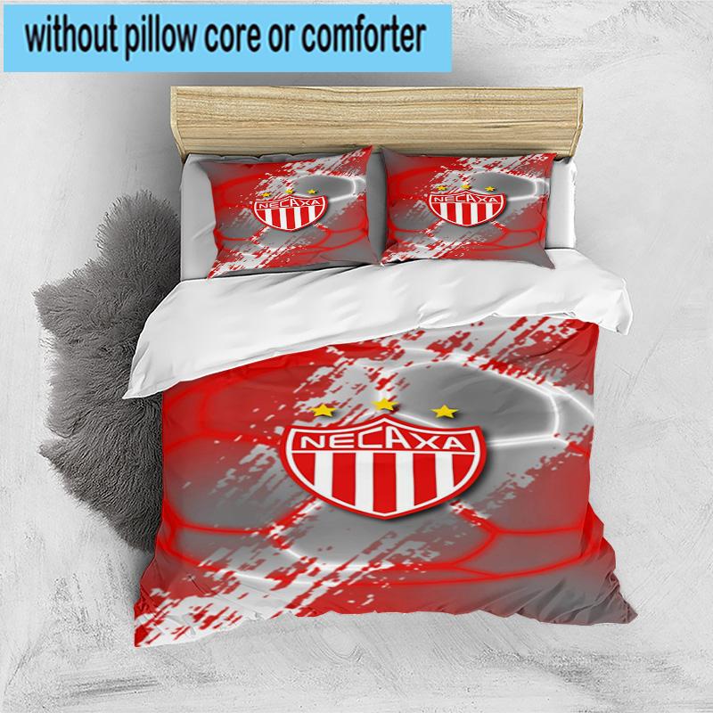3pcs Soccer Player Printed Bedding Set Duvet Cover Closure Includes 1 Duvet Cover & 2 Pillowcases Bedding Sets Home Decor Gifts