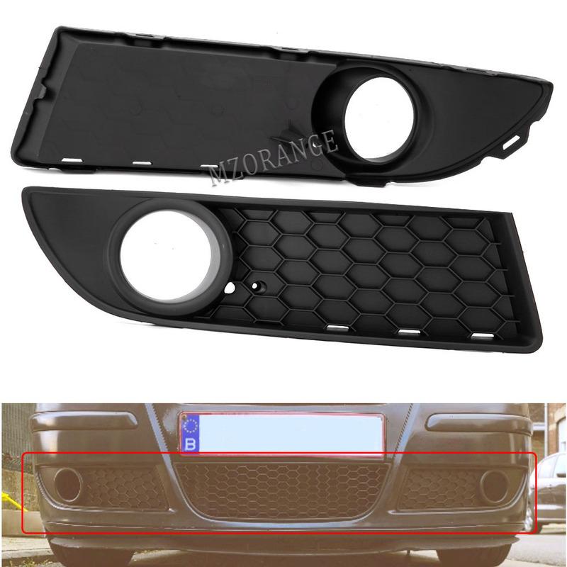For Vw Polo 9n3 Car Fog Light Vent Grill Cover for VW POLO-GTI 2005 2006 2007 2008 2009 MK4 Front Bumper Lower Grille Accessorie