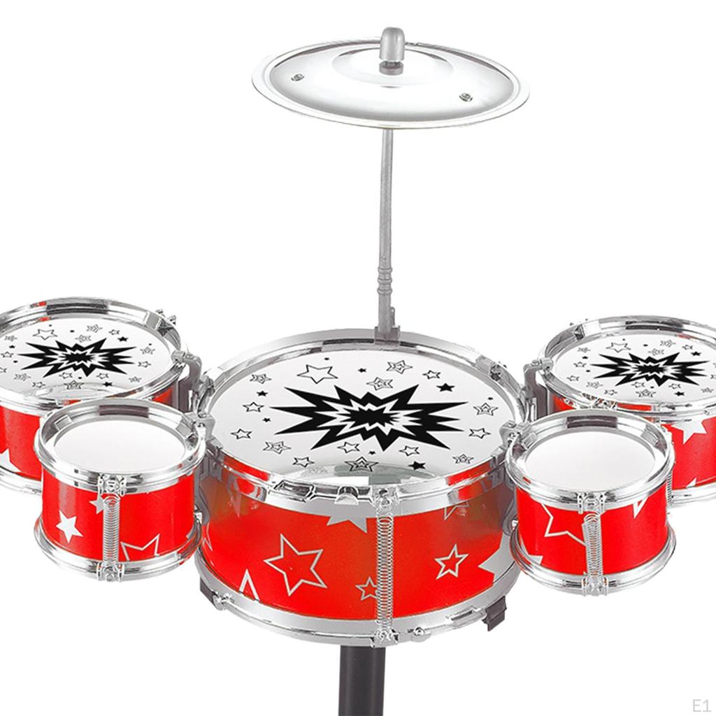Kind Jazz Drum Set Mini Pädagogisches Musik Aufklärung Spielset Instrument Tragbare
