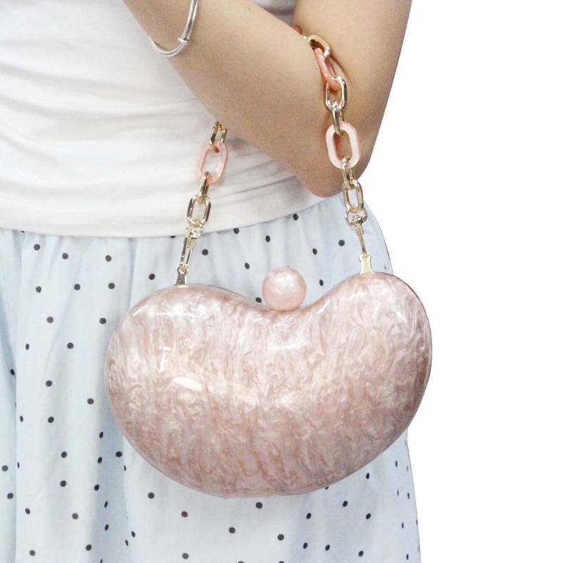 Clutch Bean Bag Fashion Dinner Crossbody Acrylic Wedding Women's Mini Luxury Designer Bags High Quality Ladies Hand Lotus Color