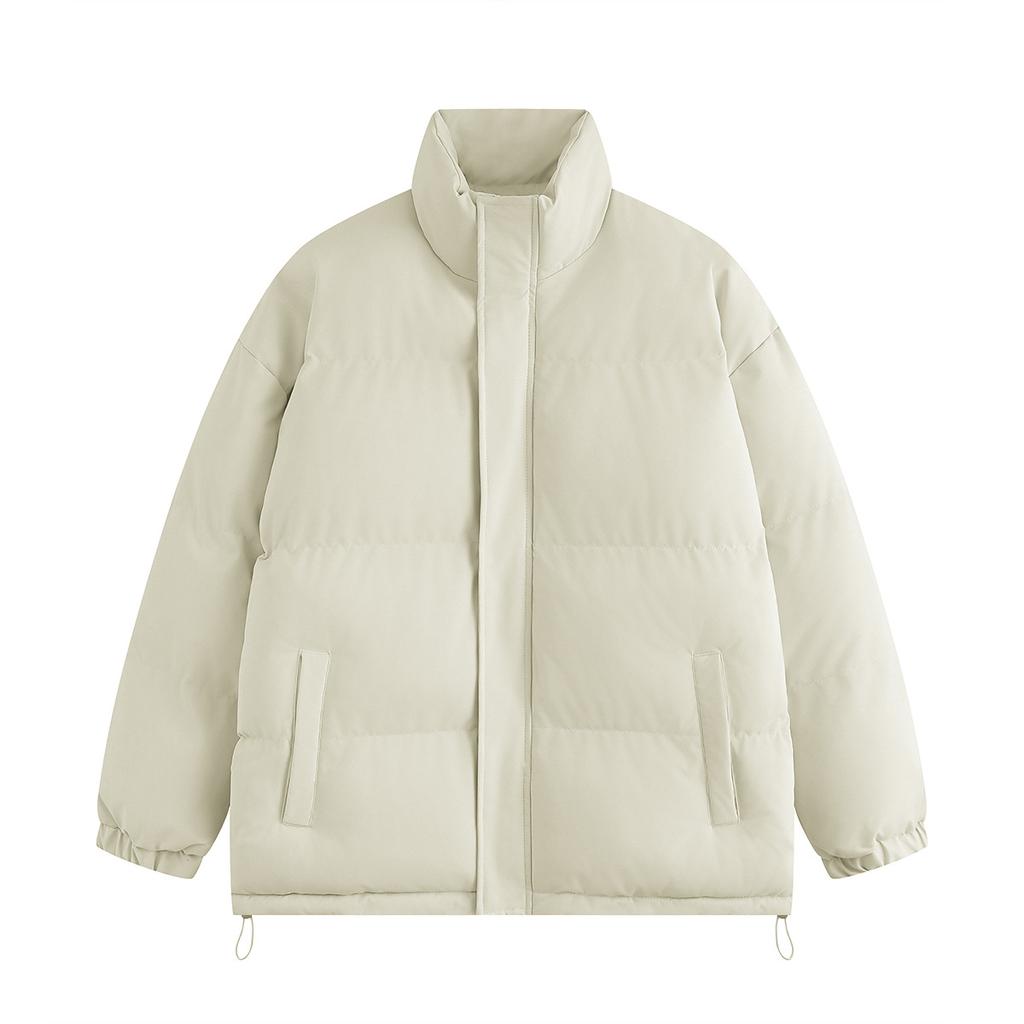 Men's and Women's Solid Color Thermal Cotton-padded Clothes Loose Men's Bread Clothes