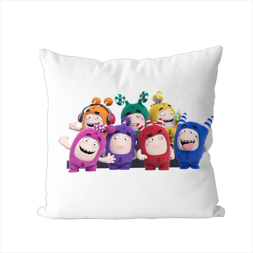 Oddbobs Pillow Case For Car Sofa Decorative Home Doublesided Print Plush Square Throw Pillow Cushion Cover