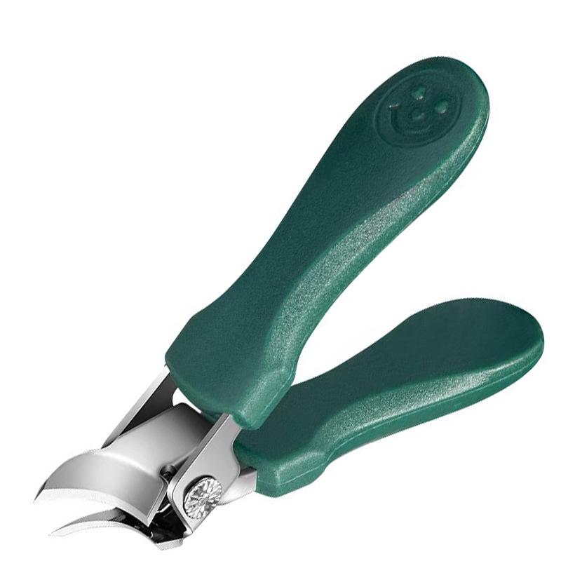 Stainless Steel Anti-Splash Slanted Nail Clipper with Large Opening