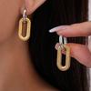 Elegant European & American Stainless Steel Studs and Double Ring Ear Hoops