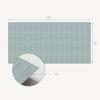 Set of Self-Adhesive Vinyl Tiles With Print For Living Room Geometric Tile Pattern 6X60X30 Cm
