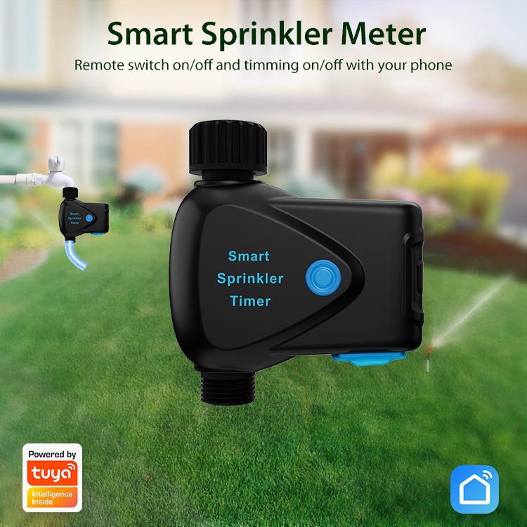 NEO Graffiti WiFi Smart Irrigator: Single-Channel Flower Waterer with Built-in Metering, Mobile Timer, & Remote Control. UK Standard BSP чёрный