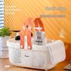 Portable Shower Caddy for Dorms: Toiletries Storage Basket with Draining Design