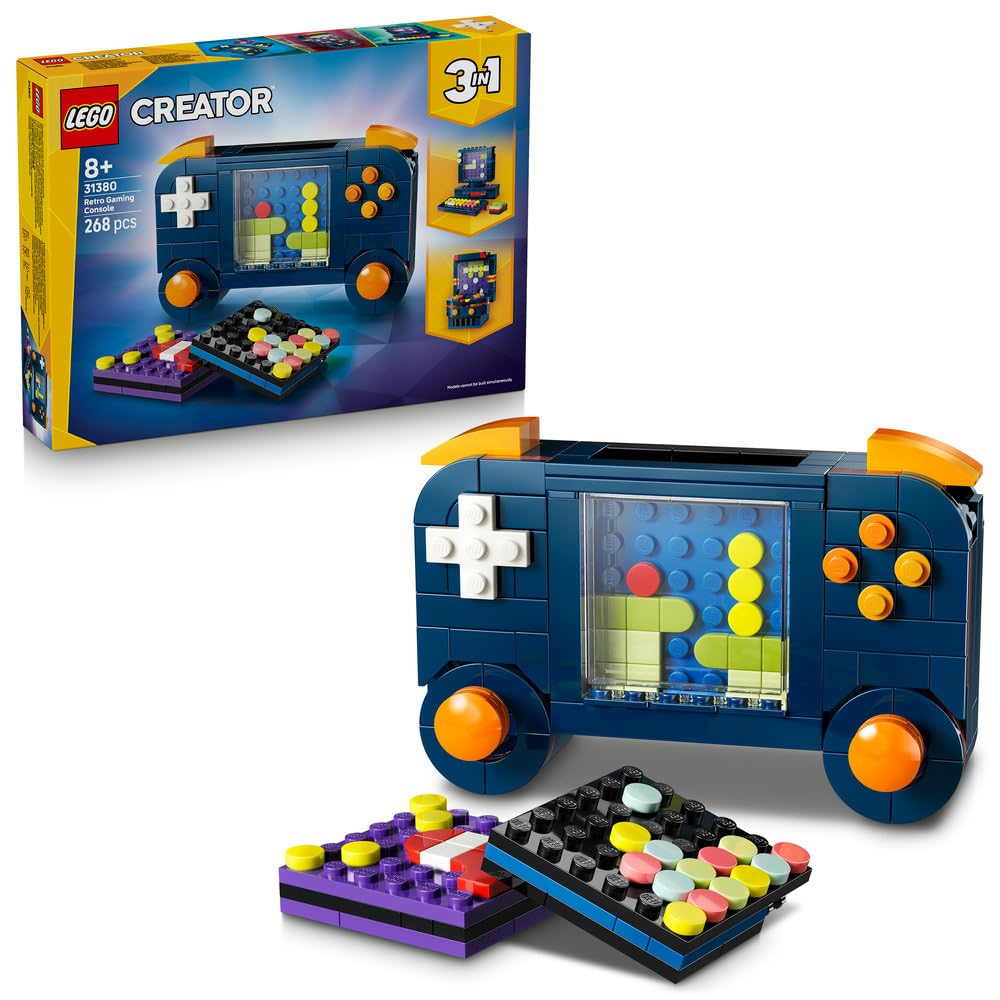 

LEGO Creator Retro Game Controller, Toy, Birthday Gift, Building Blocks, Boys and Girls, Ages 8, 9, and 10, Elementary School Students, Game, Interior