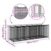 Gabion Raised Bed Set 3 Pcs Silver