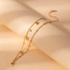 Light Luxury High-End Stainless Steel Diamond-Encrusted Bracelet, Moon Sun Love Geometry Does Not Fade Jewelry Women