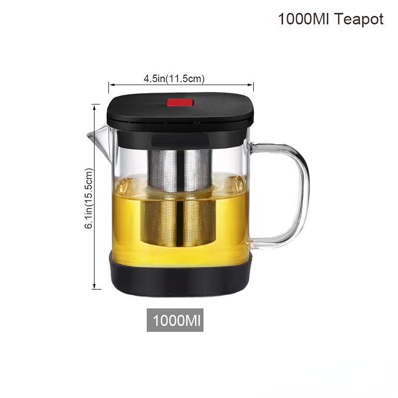 Heat Resistant Glass Teapot, Various Styles, Hot-selling Tea Sets, Clear Kettle, Flower Puer, Tea Infuser Pot, Dropshipping