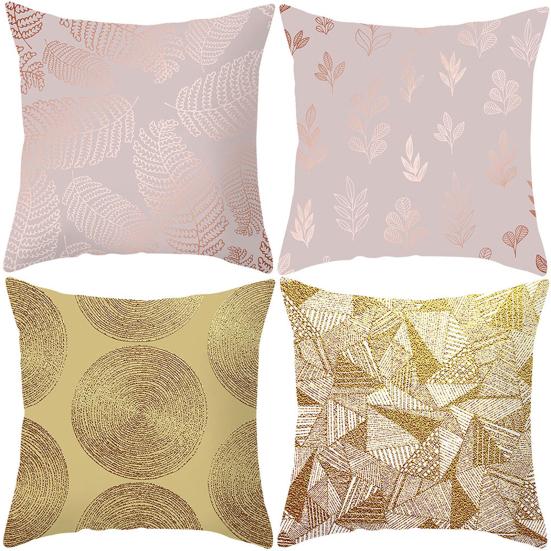 Stylish Pillow Case Replacement Comfortable 45x45cm Abstract Geometric Throw Cushion Cover for Sofa