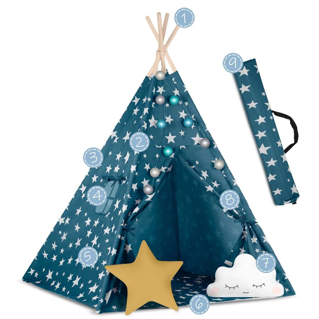 Tenda Tipi Nukido per Bambini con Luci