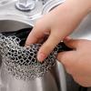 Semi-permanent Stainless Steel Ring Dishcloth 2-piece Set (round/10cm)