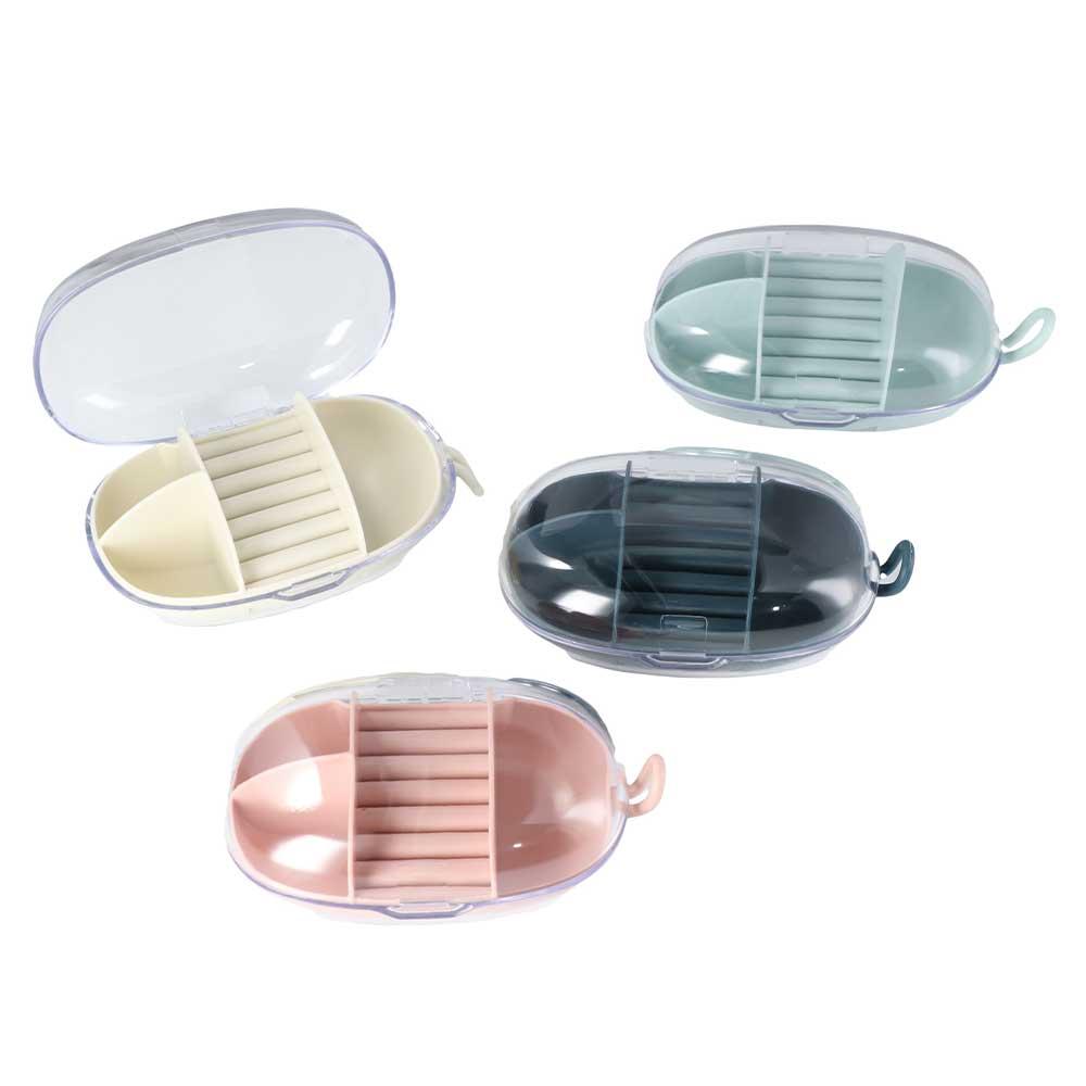 

Антипотеряемая модная силиконовая пластиковая упаковка для ювелирных изделий дорожная шкатулка для ювелирных изделий мини-коробка для хранения beige