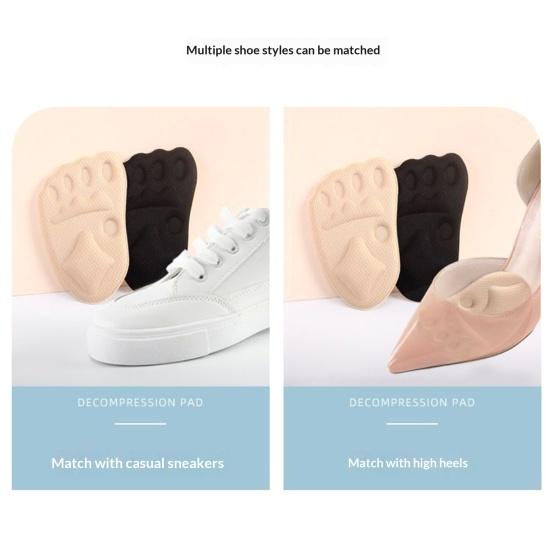 Foot Pads for Women Men Flexible Breathable Shoe Inserts Ergonomic Foot Support for Heels Sneakers Sandals