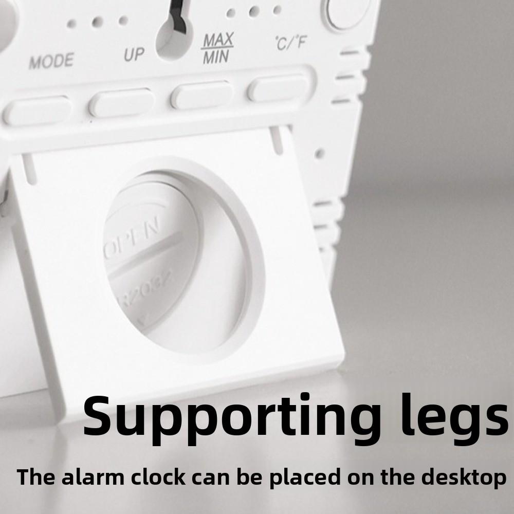 Magnetic Hanging Clock Ultra Thin Digital Display Room Thermometer Large LCD Screen Humidity Sensing Digital Alarm Clock