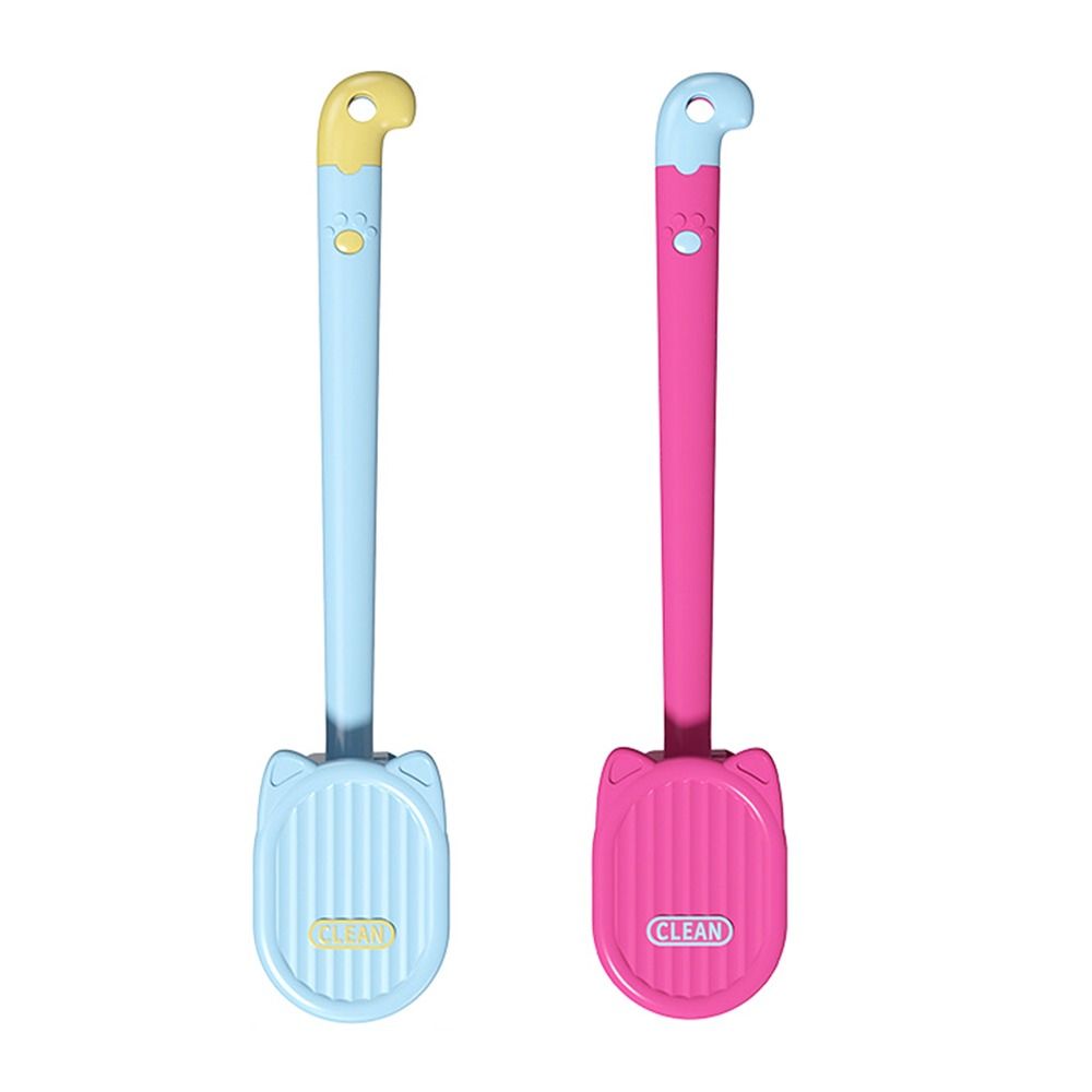1pc with Storage Box Toilet Brush Double Headed Clean Brush Toilet Bowl Brush  for Bathroom