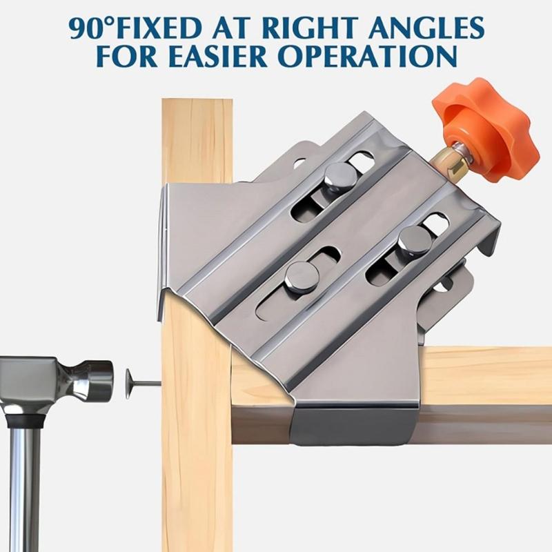 Woodworking Tool Set Easy To Use Woodworking Corner Clip Adjust Woodworking Fastener Right Angles Clamps Simple Operate
