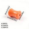 Pack Of 30 Oranges Glow In The Dark Acrylic Bamboo Beads For Handmade Bracelets And Necklaces Jewelry Making Supplies