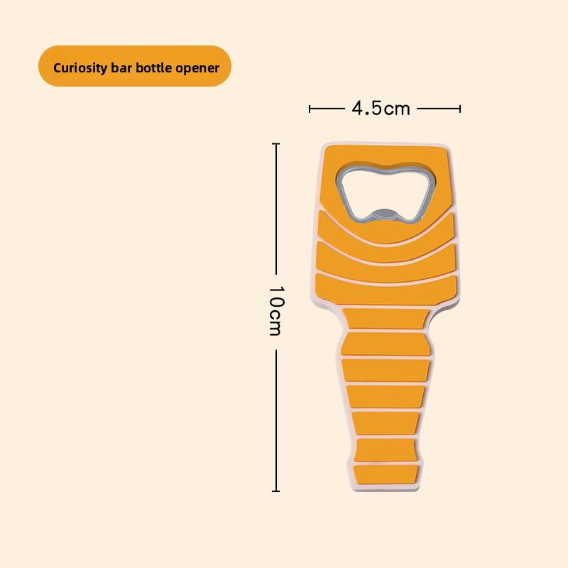Cartoon-Bierflaschenöffner, Kühlschrankaufkleber Magnetischer Flaschenschraubendreher, Multifunktionales und Kreatives Flaschenöffnungsgerät