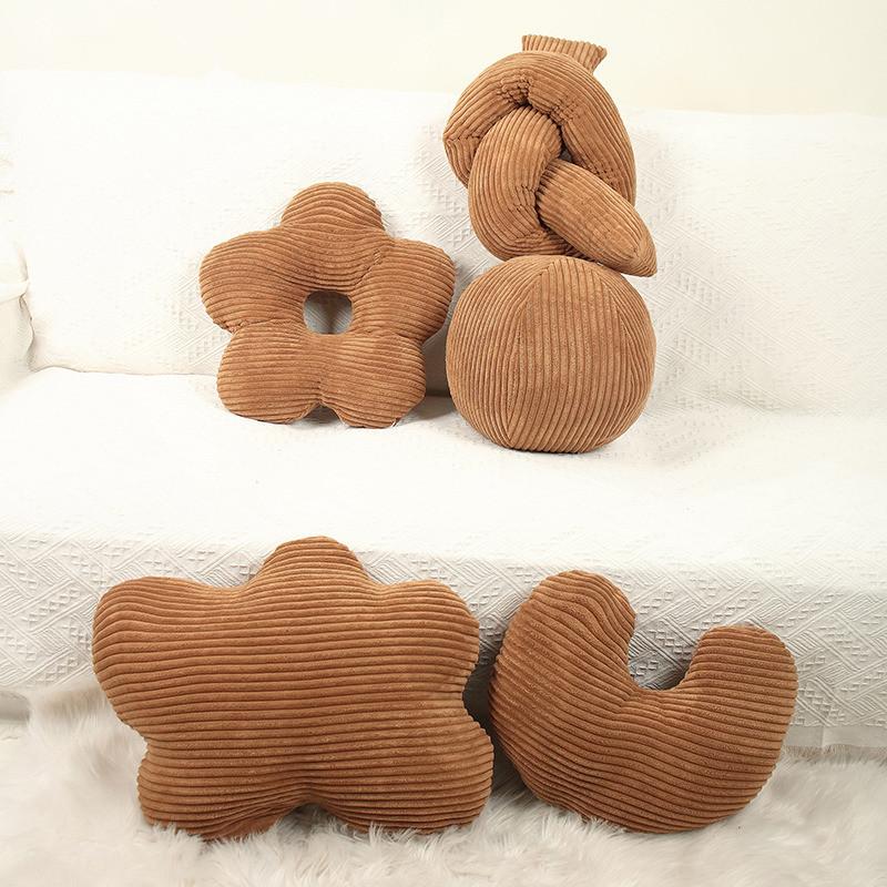 Flower U Cloud Shaped Plush Pillow Toy Cushion For Home Lounge Comfort Gift