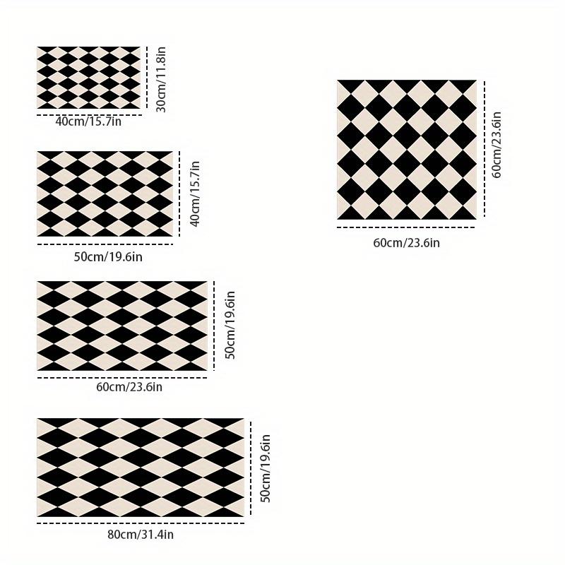 1Pcs Rubber Drying Mat With Checkerboard Pattern Drying Mat For Coffee Shop Restaurant Kitchen Carpet Tableware Durable Diatom