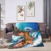 Fun Donkey Kongs Plush Blankets Girls Boys  Flannel Bedding Throws For Couch Chair Super Soft Design Quality Bedspread Gift