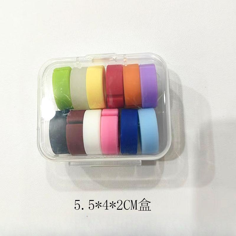Wine Glass Markers Set of 12 Mini Silicone Drink Glass Tags Recognizer Cup Labels Signs for Party Bar