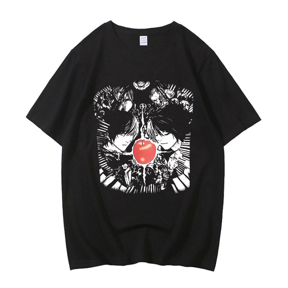 

Harajuku Death Note T Shirts Anime Graphic Printing T Shirt High Quality Cotton Fashion Streetwear Unisex Top Tee 4XL