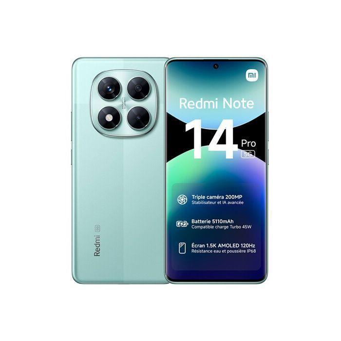 Xiaomi Redmi Note 14 Pro 5G Smartphone de 8GO + 256GO Vert-EU Version