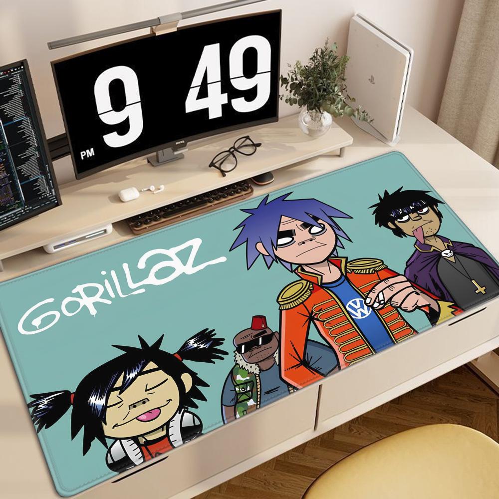 Rock Gorillaz Demon Days Mouse Pad Gaming Accessories Protector Office Laptop Gamer Cabinet Non Slip