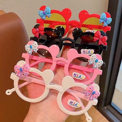 Cartoon-Brille, bunte Sommer-Sonnenbrille, Kinder-Sonnenbrille, klare Sicht