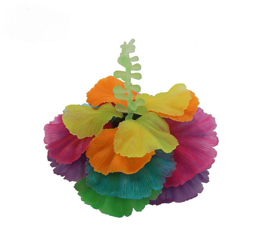 Fluorescent Aquarium Decor Fish Tank Landscaping Coral Simulation Lettuce Coral Ornaments Small Underwater World Landscape Decor