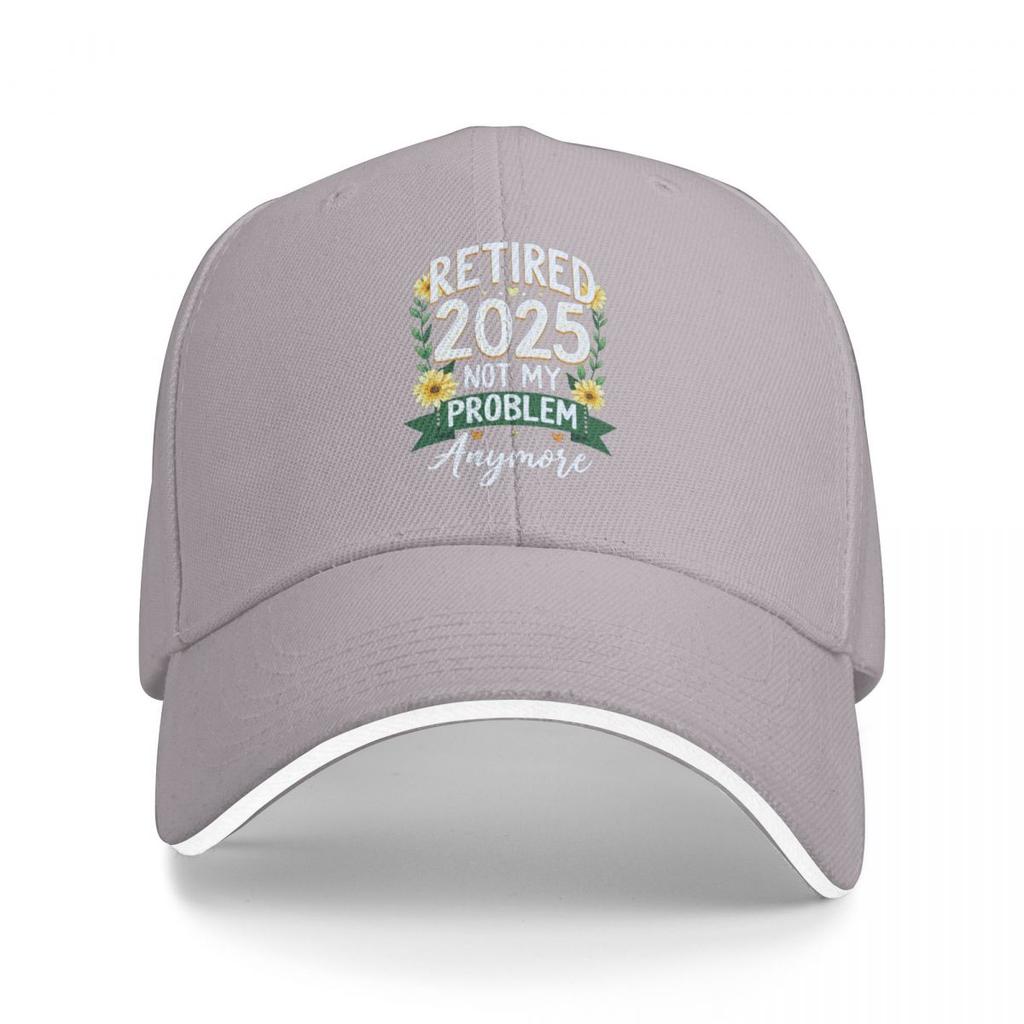 Baseball Caps Retired 2025 Not My Problem Anymore Funny Casquette Female Male Casual Spring Hats