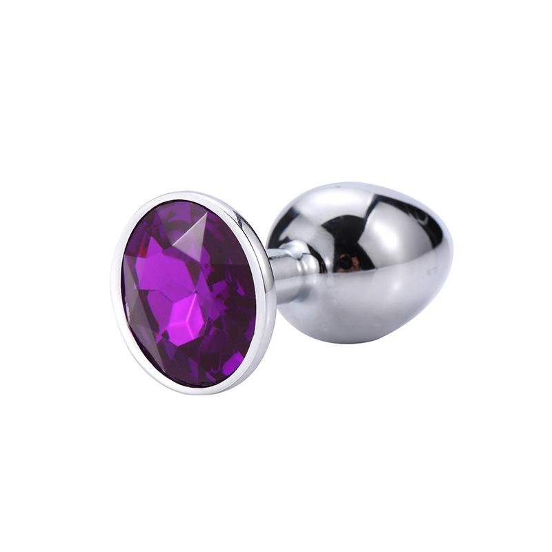 1Pcs Crystal Anus Metal anal plug Jewelry base novice player to senior player 5 size SM Butt g-point massage BDSM sex toys
