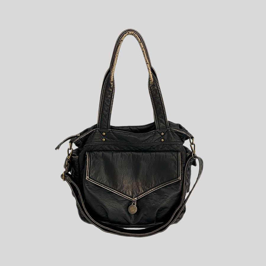 

Annmouler Designer Women Handbags Large Capacity Tote Bag Pu Leather Crossbody Bag with Long Straps Bronze Women Purses 32x10.5x31cm бронзовий