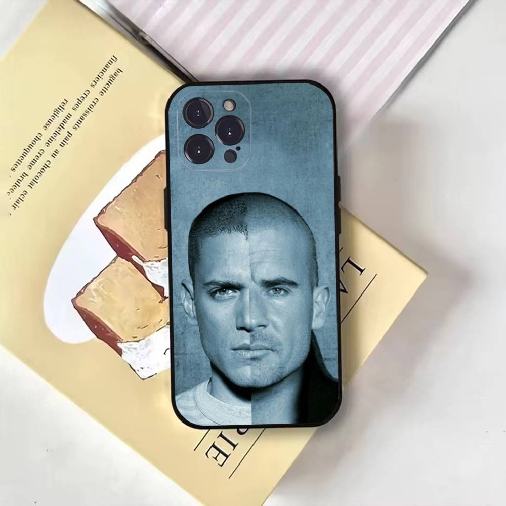 Prison Break TV Series Phone Case For iPhone17,16,15,14,13,12,11 Plus,Pro Max,Soft Black Cover