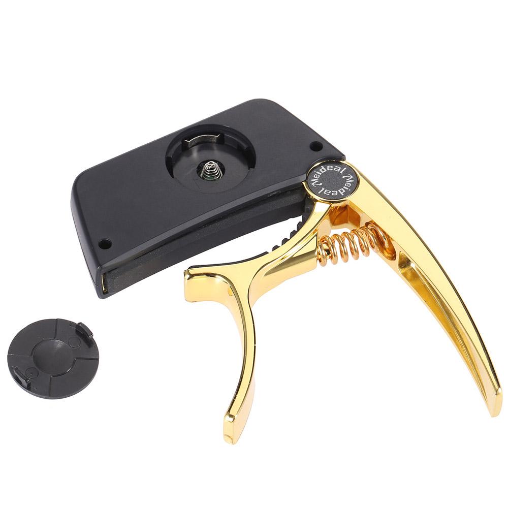 TCapo20 multifunksjonell aluminiumslegering 2-i-1 gitar capo-tuner med LCD-skjerm for normal akustisk