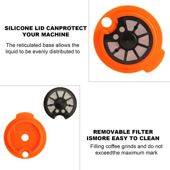 180/60ml Reusable Refillable Coffee Filter Plastic Capsule Cup Strainer Home Office Cafe Accessories