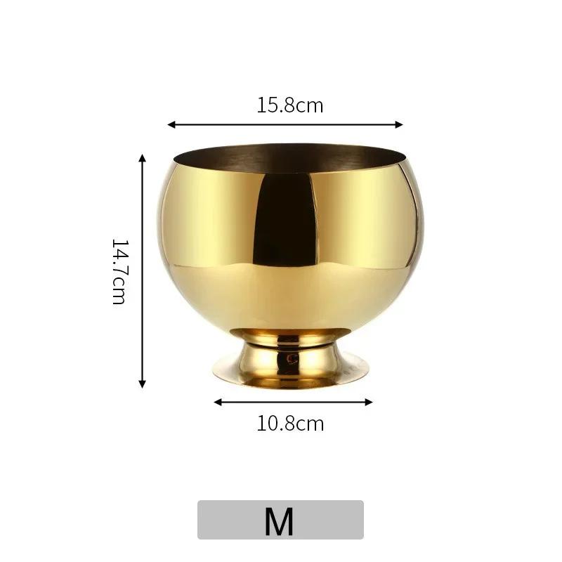 Round Thick Stainless Steel Ice Bucket Home KTV Bar Wine Beer Cooler Bucket With Base Restaurant Party Ice Maker Beer Bucket