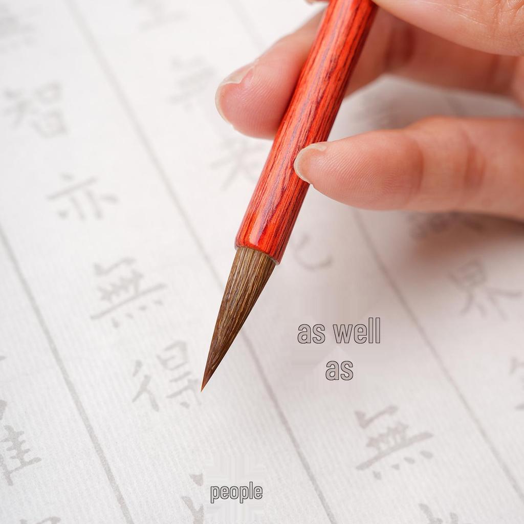 Rosenholz Wolfshaar Kalligraphiepinsel - Perfekt für Anfänger in kleiner Schrift, Sutrenkopie und Chinesische Malerei