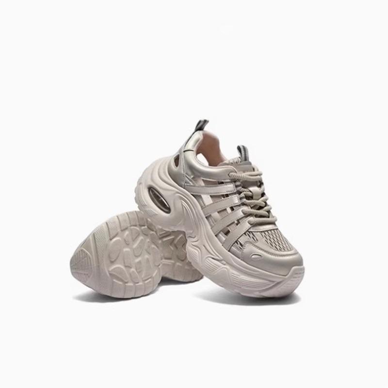 Mesh Damen Sandalen Sommer atmungsaktive Sneaker erhöhend Damen neu Damen hohle Dad Schuhe