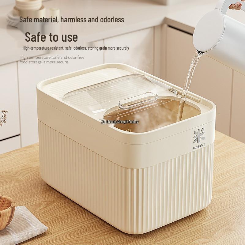 “2024 Insect-Proof, Moisture-Proof Rice Storage Bin with Gallon Capacity”